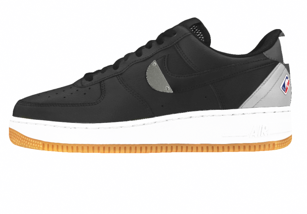 Nike Air Force 1 Low 07 NBA Black Silver POIZON